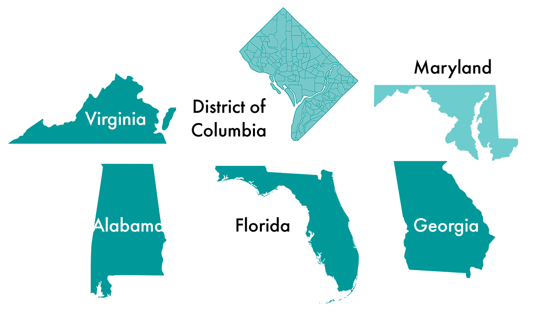 map of all state maps that will be involved in merger